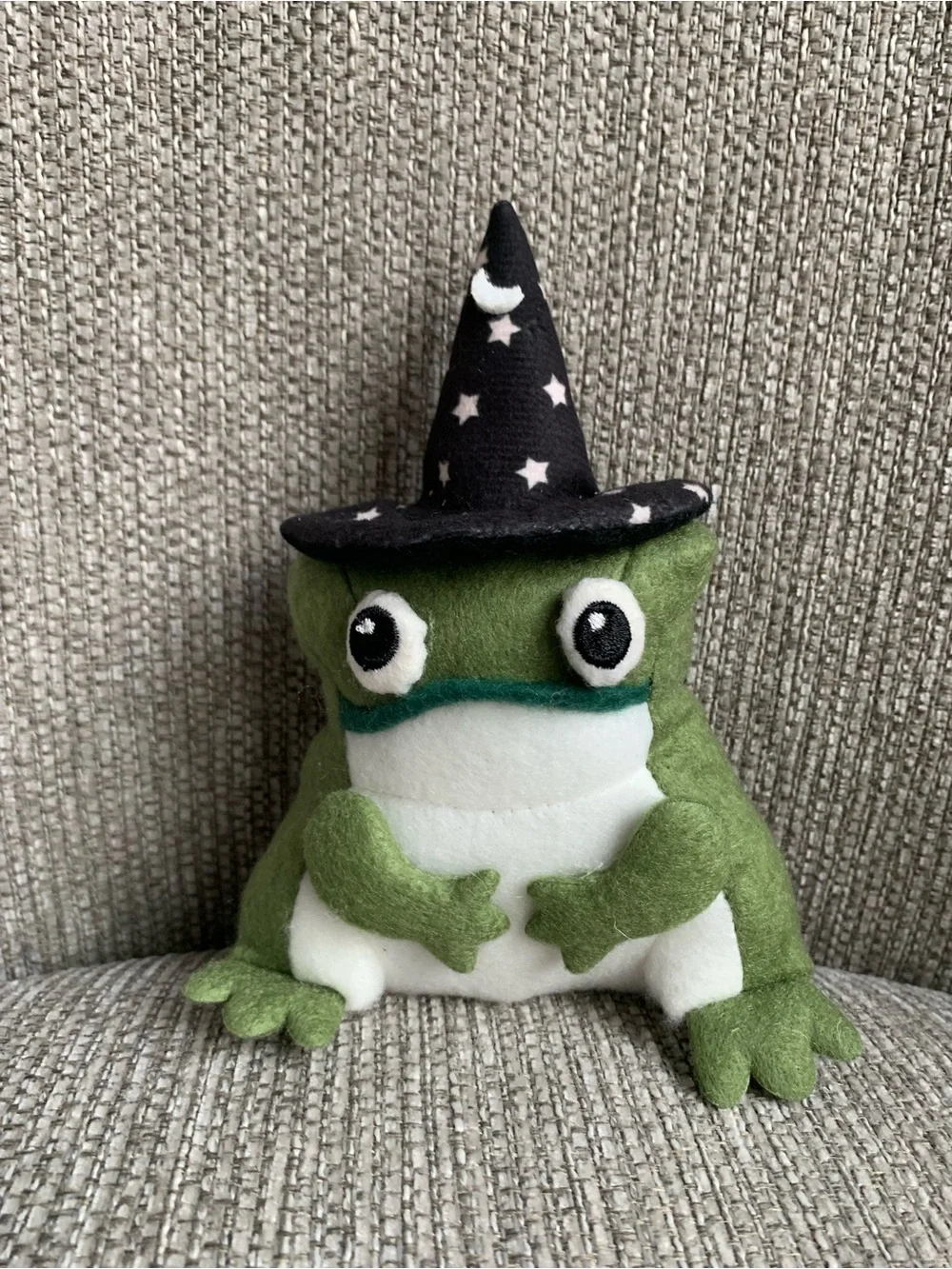 Green Frog Wizard Soft Plush Halloween NWT Seasonal Decor